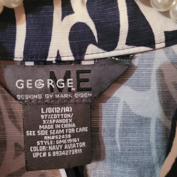 George Me By Mark Eisen Floral Trench Coat - Picture 7 of 7